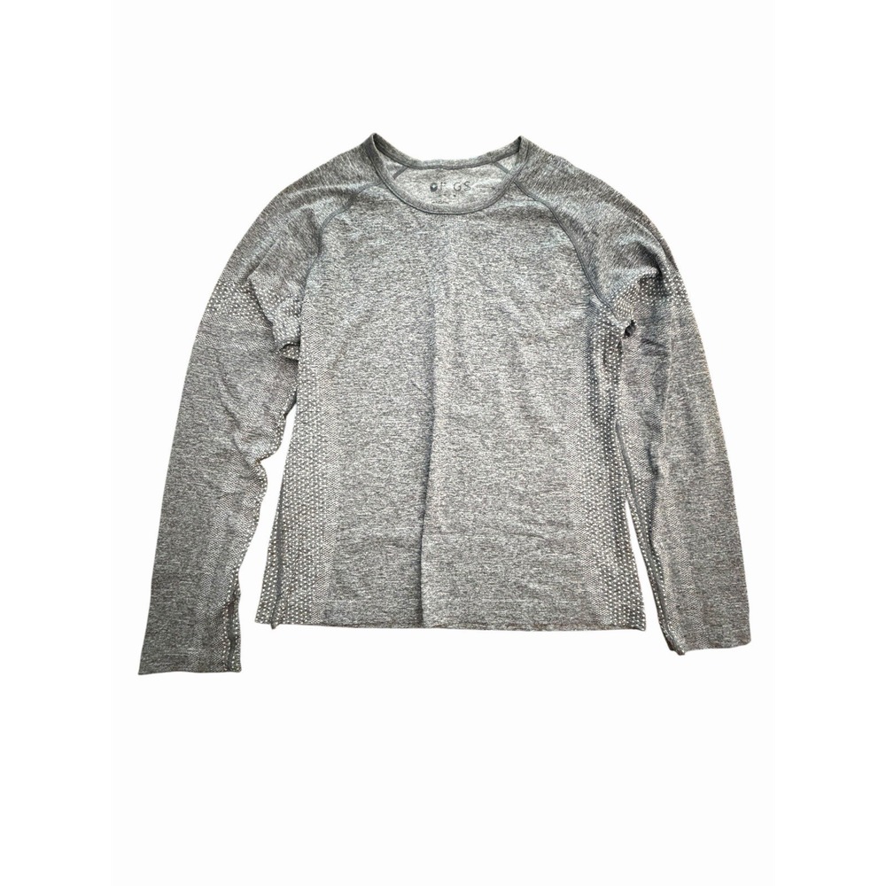 Figs Women's Medium Seamless Underscrub Long Sleeve Crew Neck Shirt Gray #CC4-2